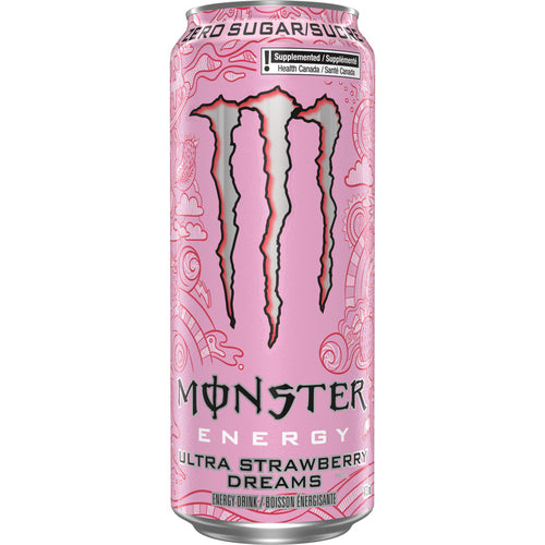 Monster Zero Ultra Strawberry Can 473ml