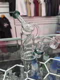 6" Dual Glass Rig w/banger