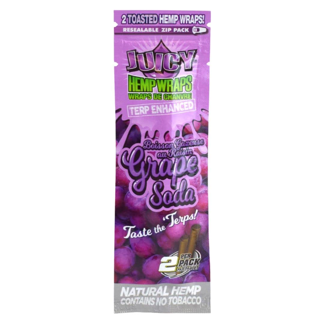 Juicy Hemp Wraps Grape Soda