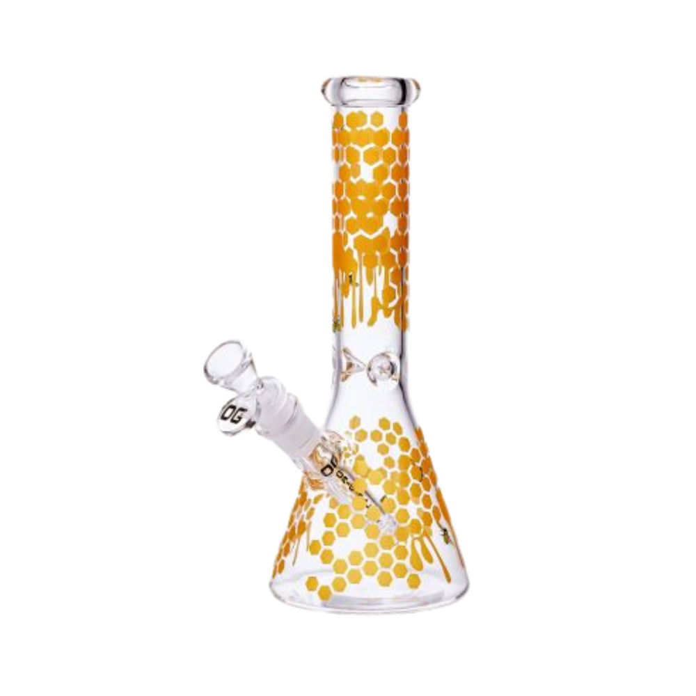 10" OG Original Honey Bee Beaker Yellow (og 509 YL)