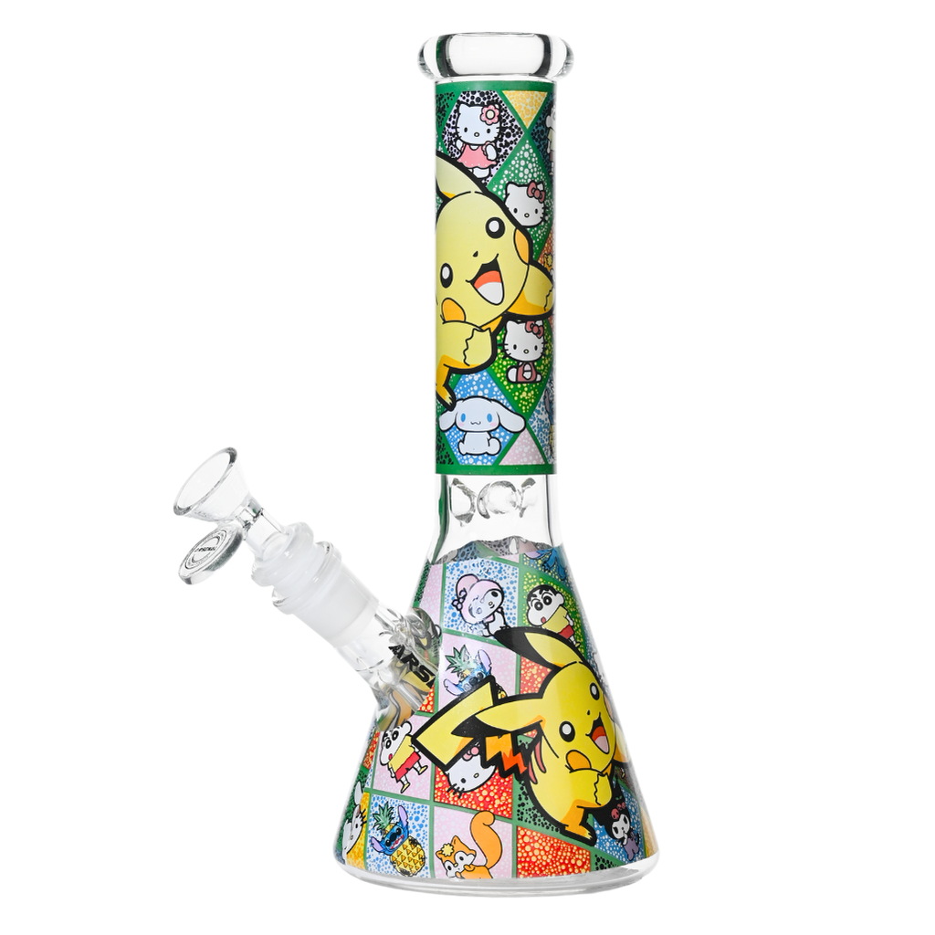 10" 5mm Arsenal Cartoon Collage Beaker
