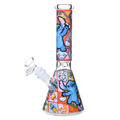 10" 5mm Arsenal Cartoon Collage Beaker