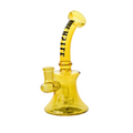 7" Castle Glass Mini Electroplated Rig Yellow