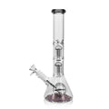 11.8" Arsenal Double-Perc Glass Bong Black