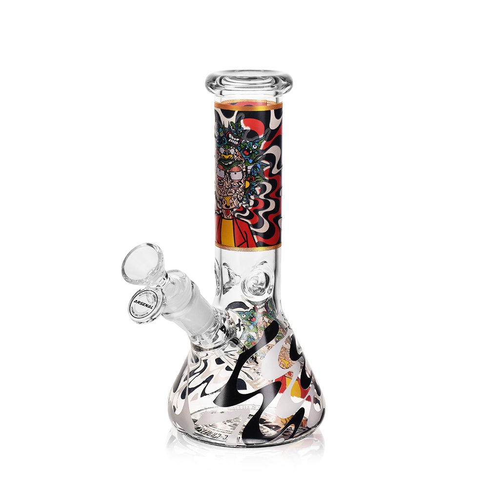 8" Arsenal Cosmic Chaos Glass Bong Design A