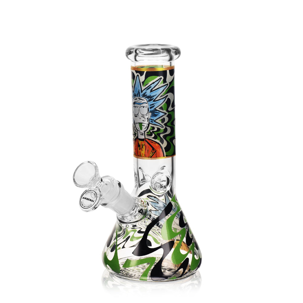 8" Arsenal Cosmic Chaos Glass Bong Design D