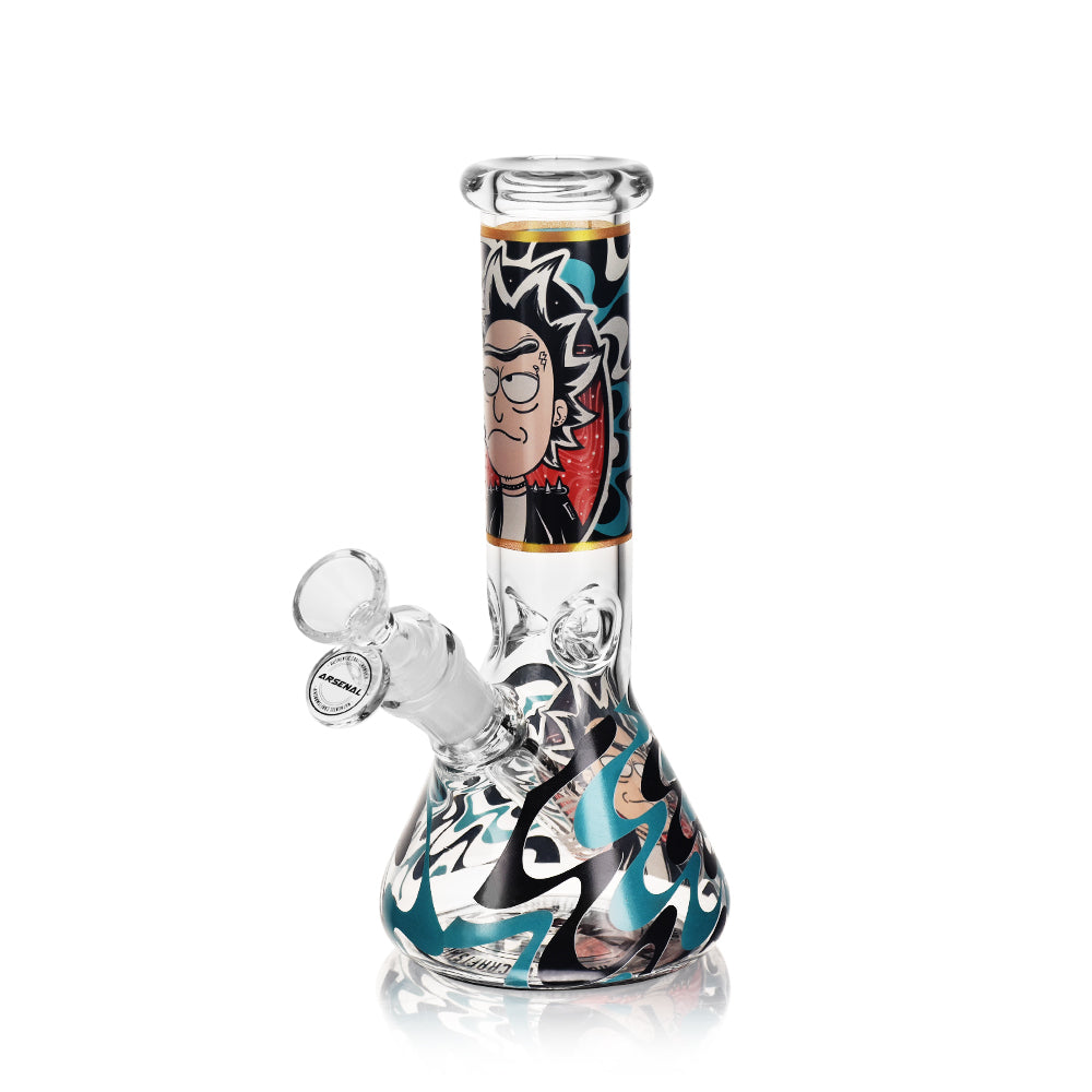 8" Arsenal Cosmic Chaos Glass Bong Design F
