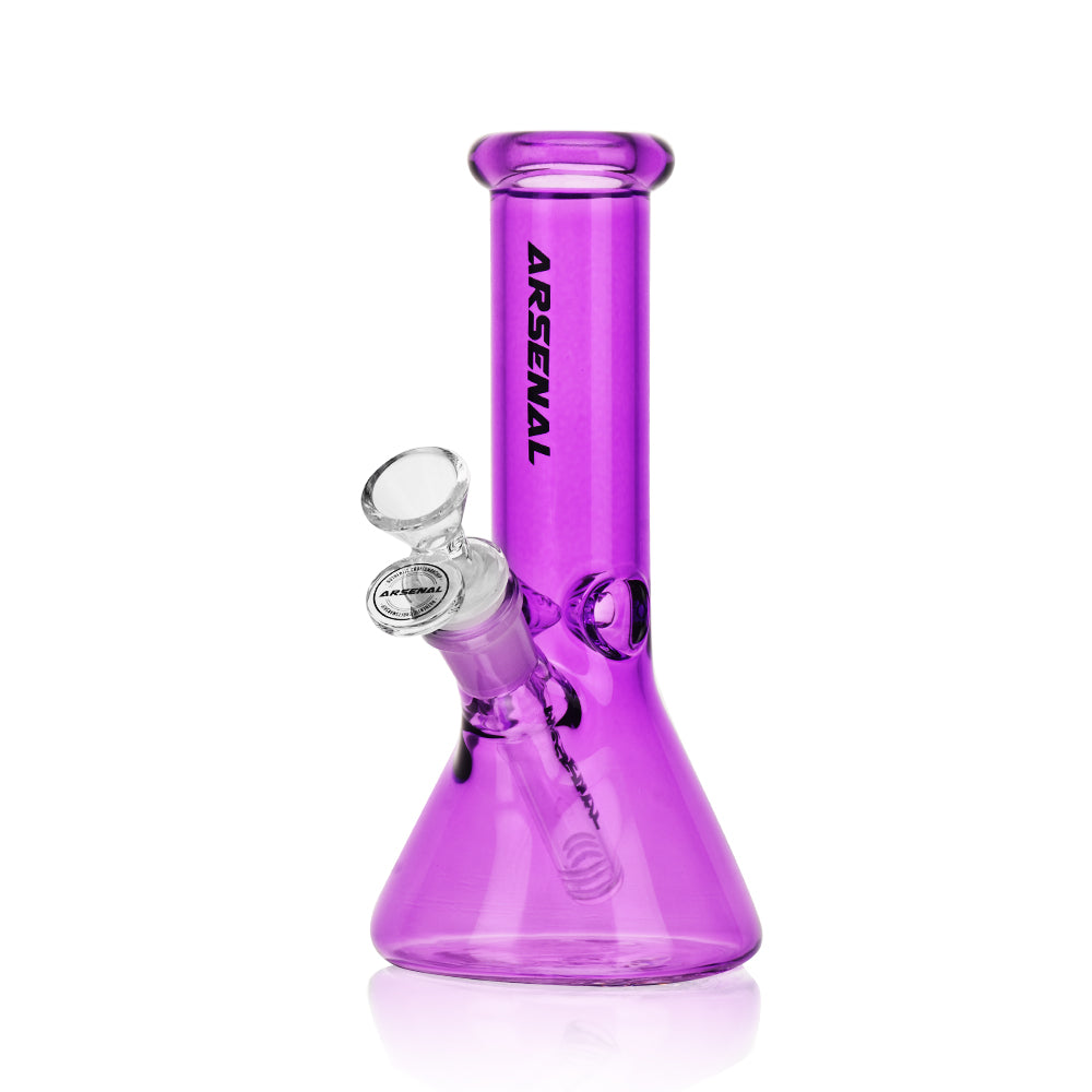 8" Arsenal Vibrant Hue Beaker Bong