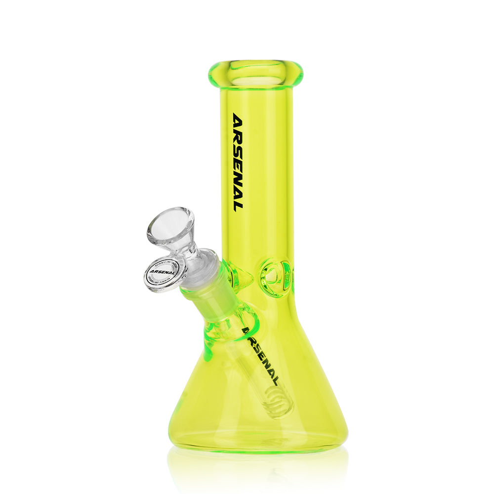 8" Arsenal Vibrant Hue Beaker Bong