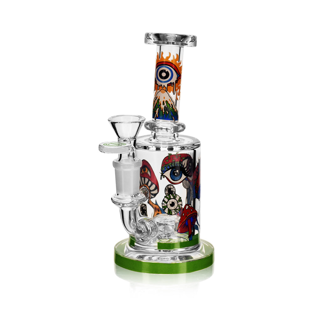 6" Arsenal Trippy Visions Glass Rig (Green)