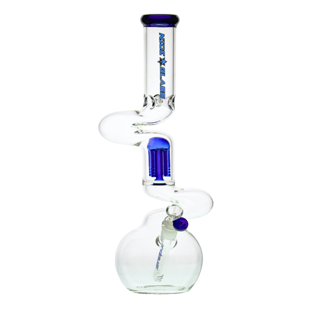 18" Nice Glass Double Zong 4-arm Perc Beaker (G2232)