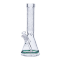 14" 5mm Legendary Etched Twist Beaker Green