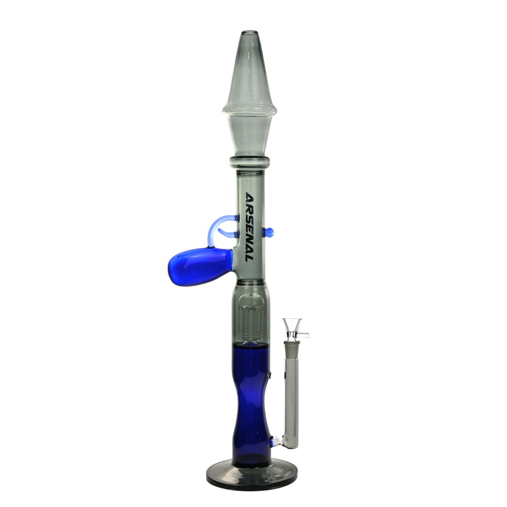 Arsenal SAM Launcher Glass Bong Blue