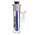 14mm 90° Marley Male Tube Ashcatcher with Downstem Blue