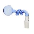 14mm 90 Degree Coloured Twisted Glass Oil Burner