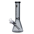 10" 4mm OG Original Colored Bong Transparent Black (og 694 TB)