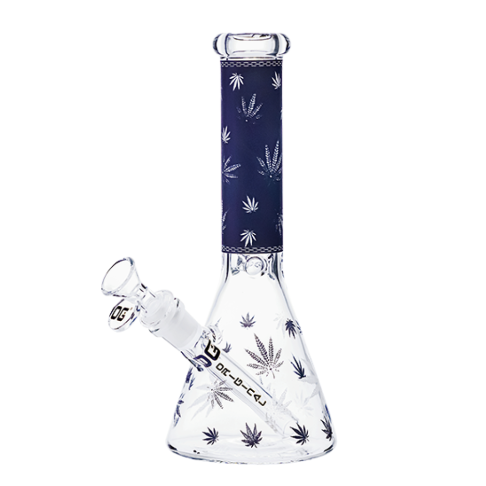 10" 5mm OG Original Leaf Whisper Beaker - Assorted Colours