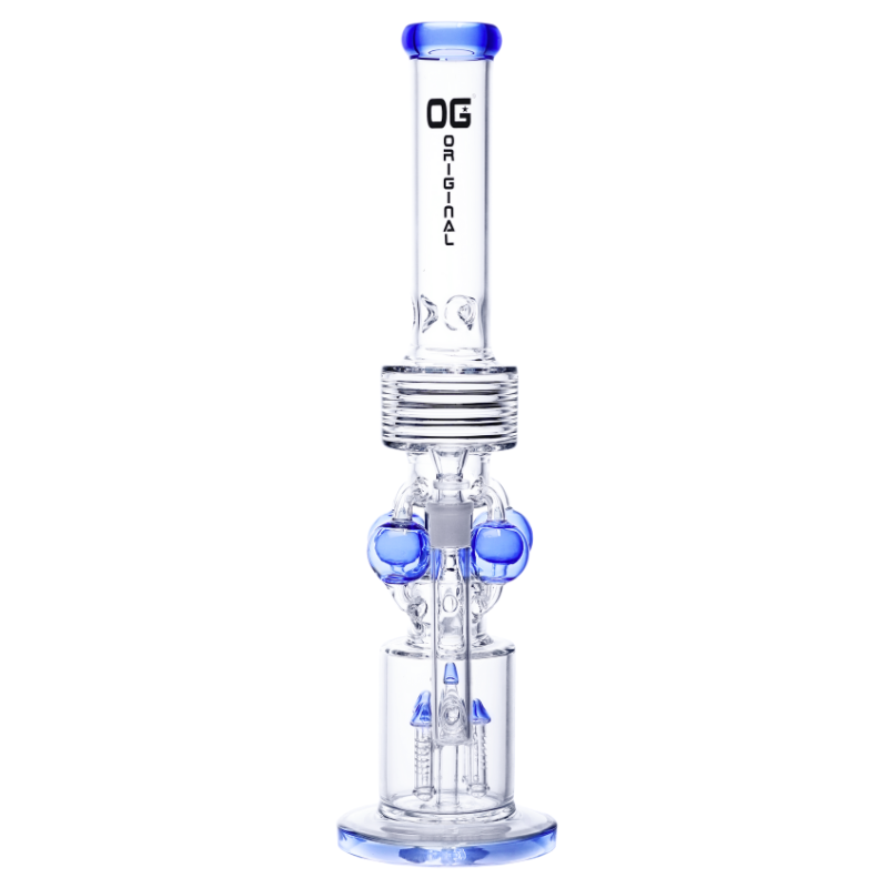 20" OG Original Twin Chamber Perc Bong (OG 733) Black
