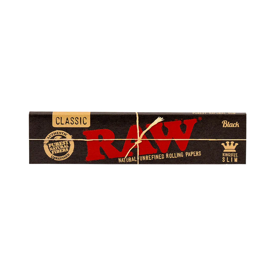 RAW Black Rolling Papers Kingsize Slim