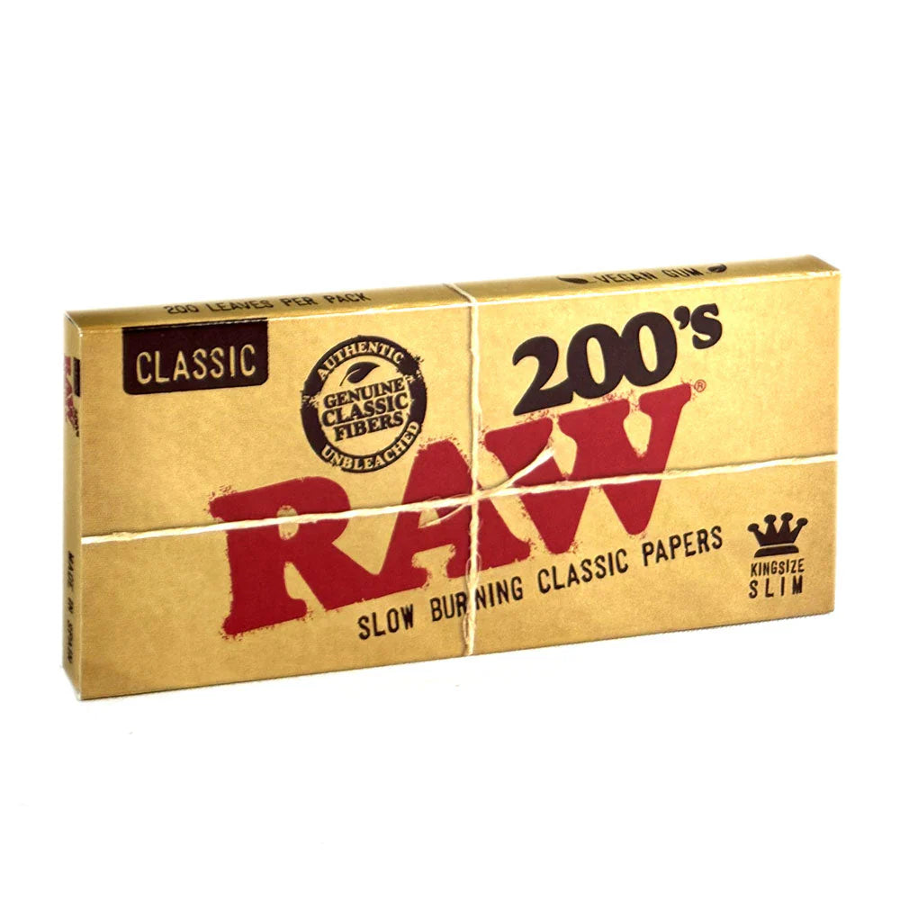 RAW Rolling Papers King Size Slim 200 Pack
