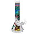 12" 7mm Mystery Rips Glass Bong w/ Gift Box (Design D)