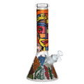 12" 7mm Fusion Art Glass Bong w/ Gift Box (Design A)