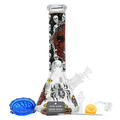 12" 5mm Shadow Bone Glass Bong 9-in-1 Dab Kit (Design A)