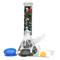 12" 5mm Shadow Bone Glass Bong 9-in-1 Dab Kit (Design C)