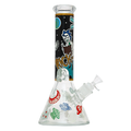 12.5" 7mm Space Doodle Glass Bong w/ Gift Box (Design I)