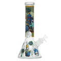 12.5" 7mm Space Doodle Glass Bong w/ Gift Box (Design J)