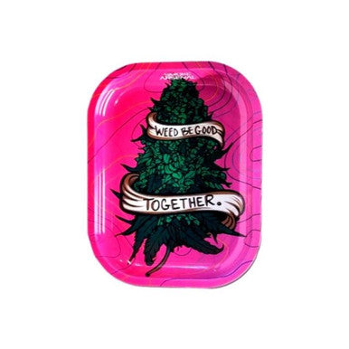 Weed be Good Metal Rolling Tray - Small