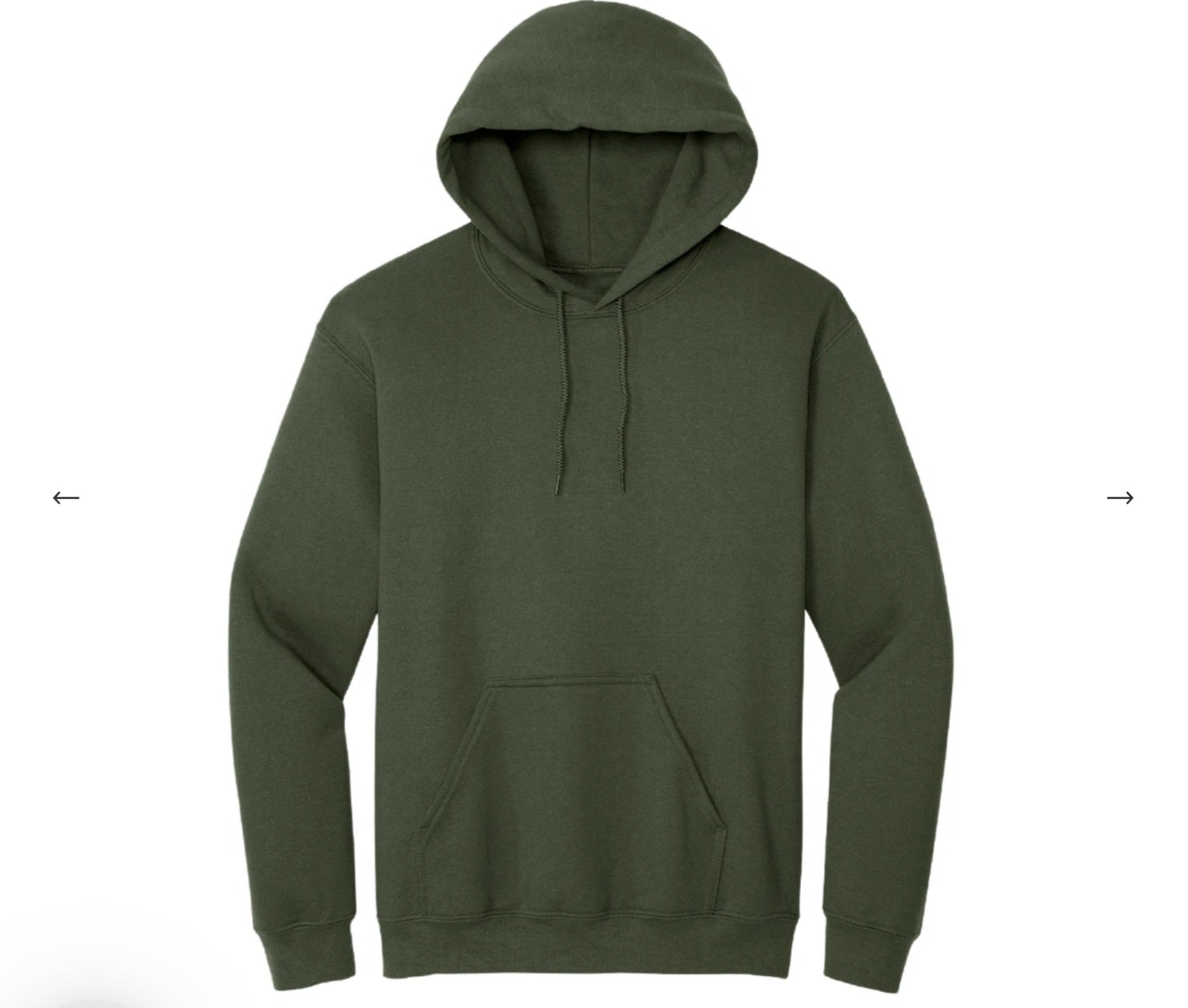 Blank Unisex Hunter Green Hoodie
