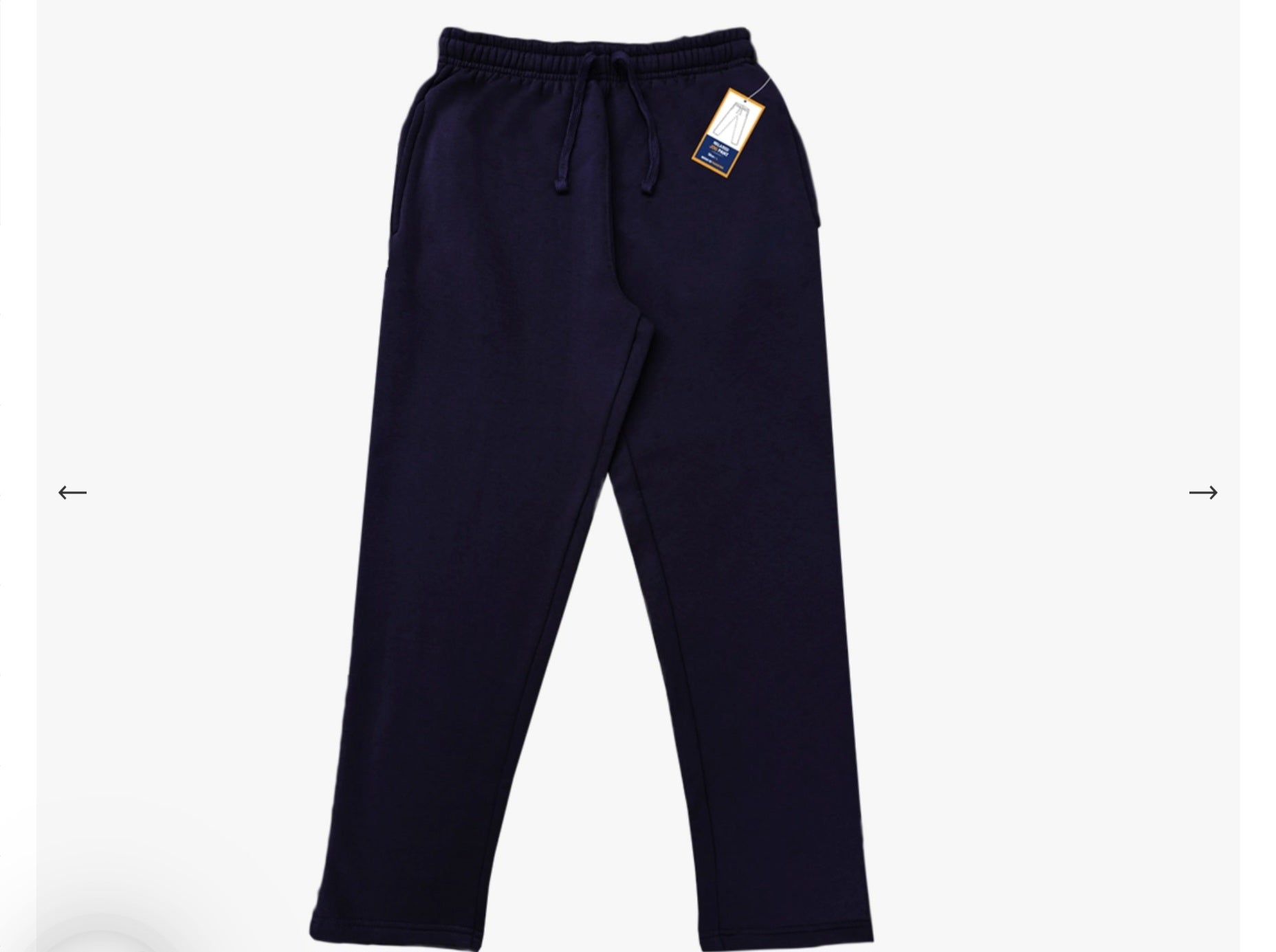 Blank Unisex Navy Blue Relaxed Joggers