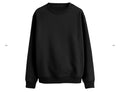 Blank Unisex Black Crewneck