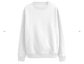 Blank Unisex White Crewneck