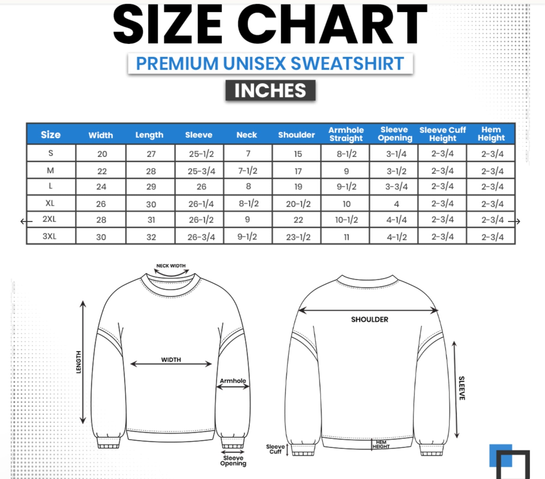 Blank Unisex White Crewneck