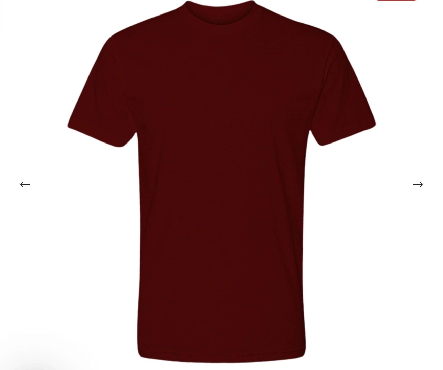 Blank Unisex Maroon T-shirt
