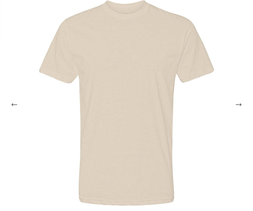 Blank Unisex Cream T-shirt