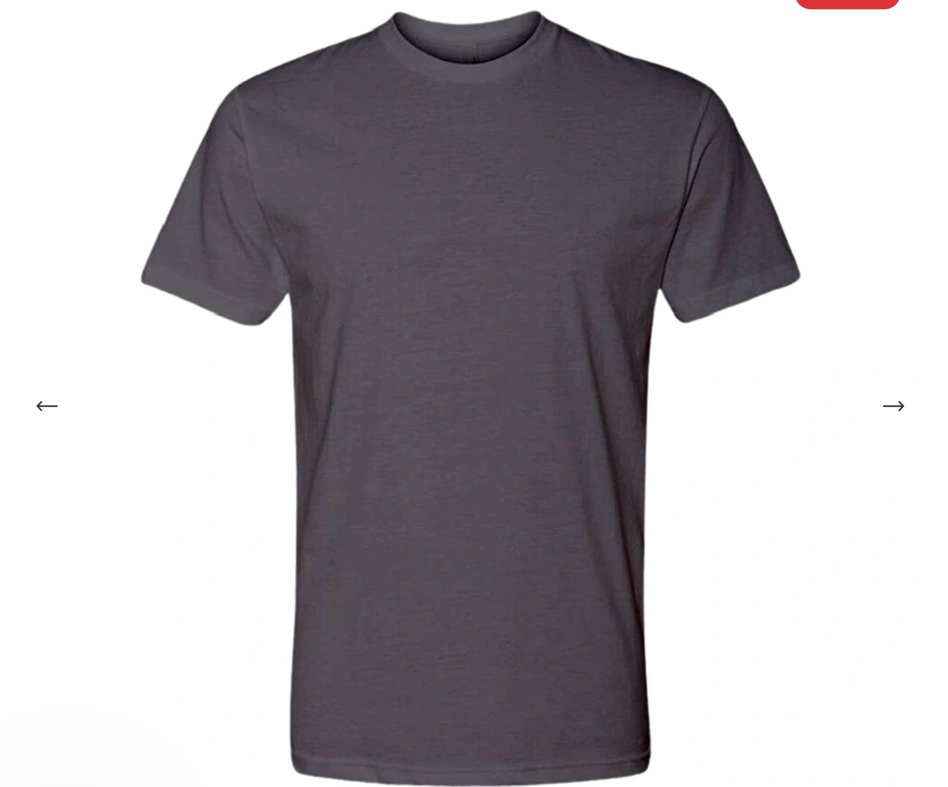 Blank Unisex Dark Grey T-shirt