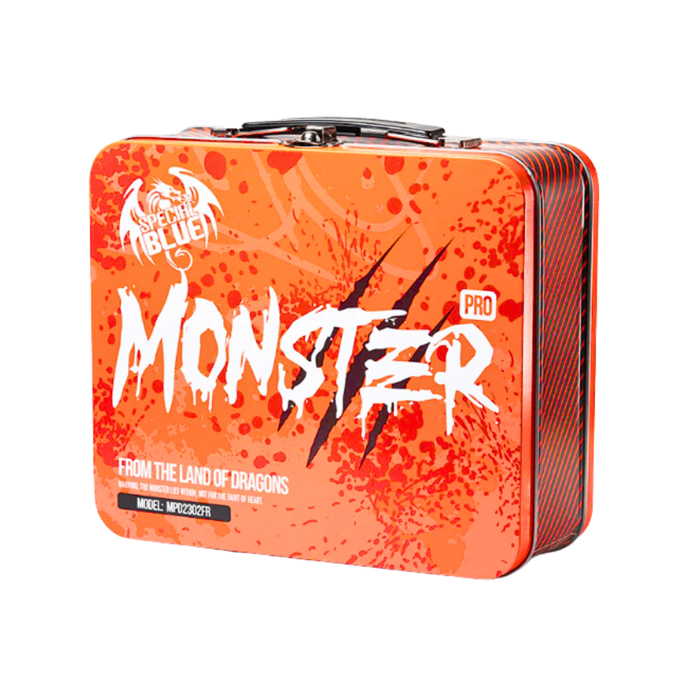 Special Blue Monster Pro Double Flame Torch w/ Tin Carrying Case